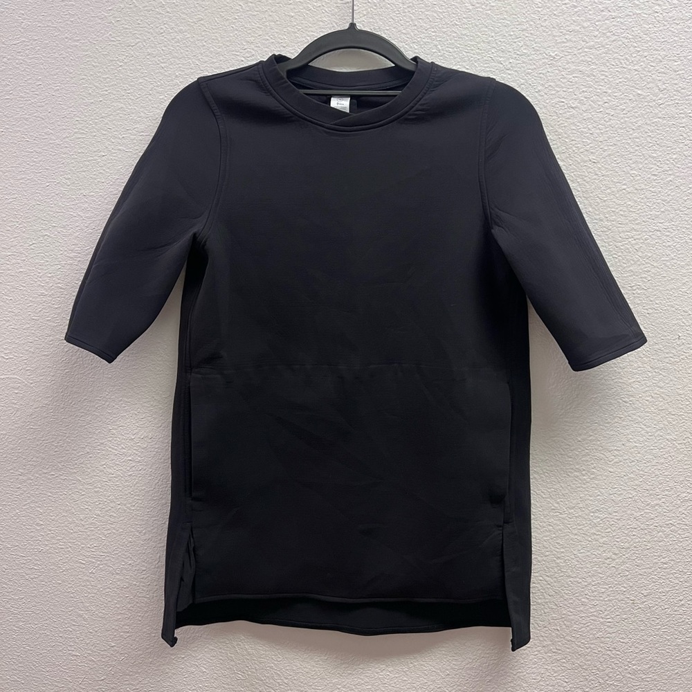 Ivivva Lululemon Girls Black Dress 3/4 Sleeves size 12